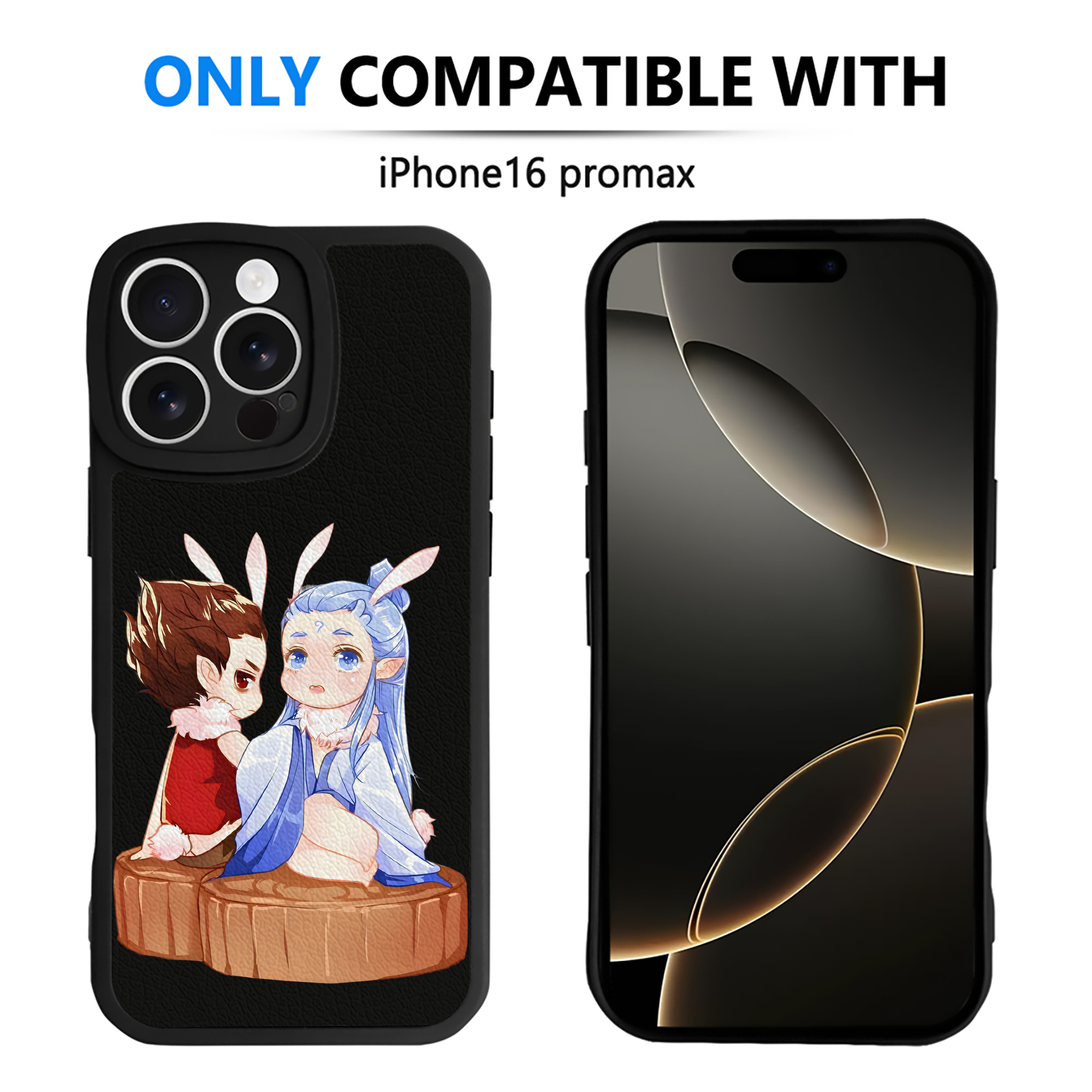 （画像用） Ne Zha 2 ナタ 魔童の大暴れ 【iPhone 16シリーズ対応】シリコンスマホケース（レザー調） 材質：シリコン